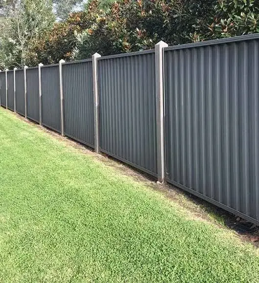 Colourbond Fence with Cypress Posts
